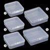 5 Sizse Fishing Tools Accessories Square Small Items Case Packing Boxes Transparent Storage Box Jewelry Beads Container