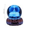 Halloween Pumpkin Crystal Ball Night Light Bedroom Study Tabletop Glass Ornament Party Ornament Small Gift