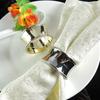 12pcs/lot Stylish and Simple Round Beaded Napkin Rings Metal Napkin holder,Table Decoration and Accessories, High Quality