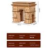 3D Wooden Puzzle Model: Eiffel Tower & Arc De Triomphe - Ancient Building Ornaments for Kids