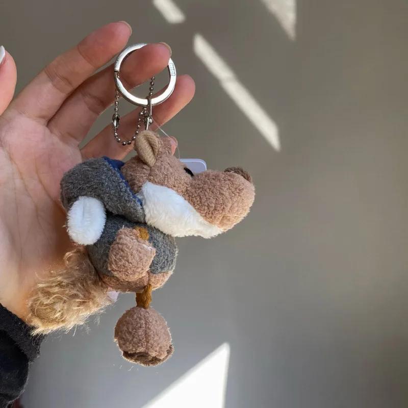 

New Cartoon Kawaii Animal World Plush Toy Keychain Pendant Creative Ins Small Fresh Cute Small Animal Plush Backpack Pendant