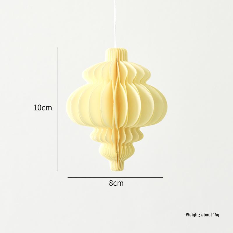 NUCHI Christmas Tree Ornaments: Origami Honeycomb Snowman Ball Pendants