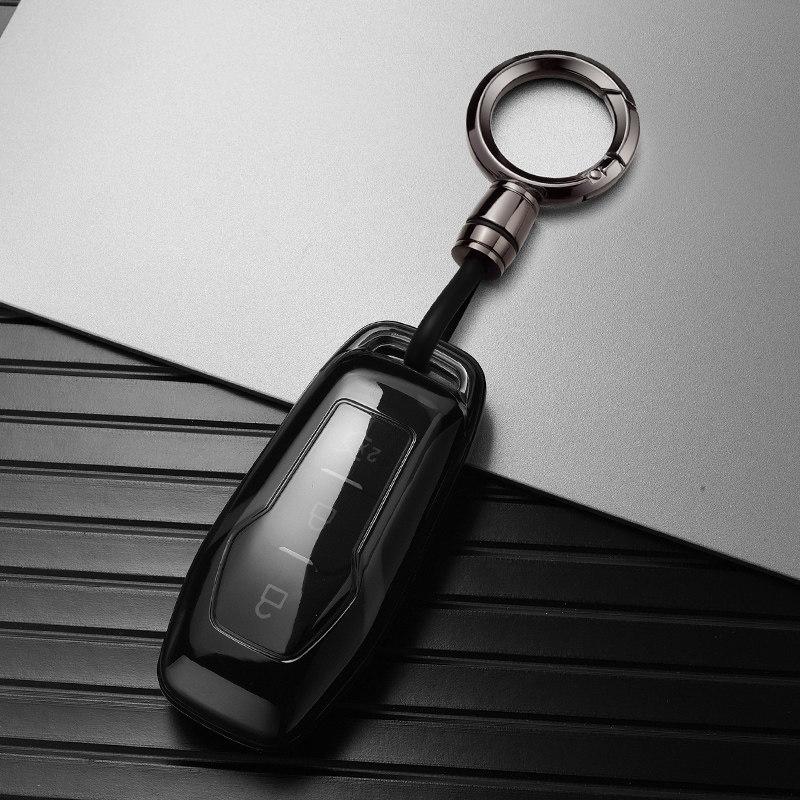Transparent Black Tpu Fit For Ford Mustang Edge Explorer Fusion Mondeo Kuka Smart Auto Key Fob Cover Case 3 4 Button Mount Auto Accessories