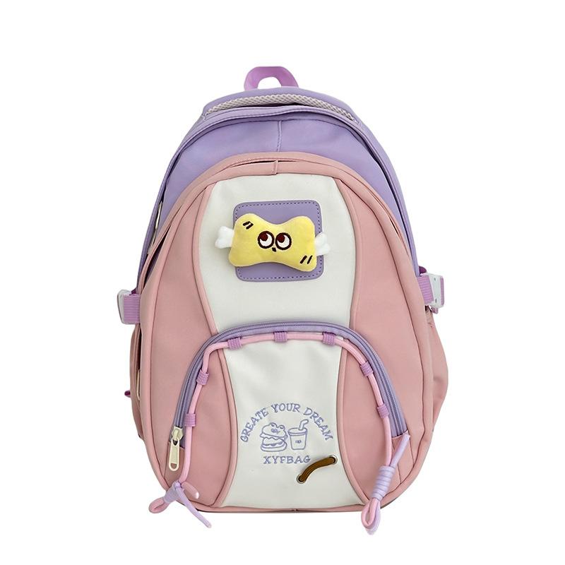 Summer New Fresh and Cute Middle School Student Outdoor Braided Cartoon High-Value Student Backpack