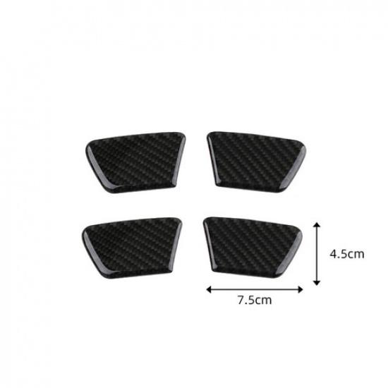 4Pcs For Chevrolet Cruze 2009-2015 Carbon Fiber Door Handle Bowl Cover Trim