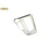 1PCS For Ford Focus 2015-18 AT Silver Steel Console Gear Shift Frame Cover Trim