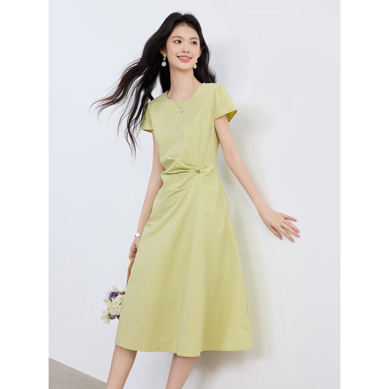 Women's French Style Pure Cotton A-Line Summer Dress