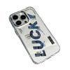 Applicable to iPhone17ProMax pink blue frame simple English mobile phone case Apple 16 soft case 15Pro delivery ins