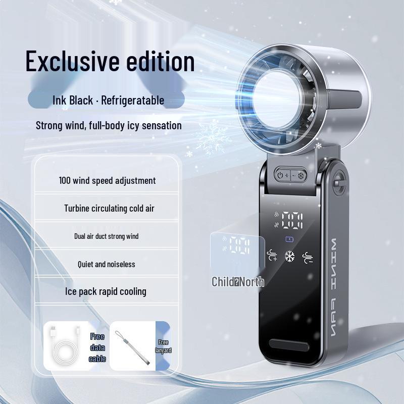 Portable Foldable Desktop Refrigeration Fan with Ice Pack for Home or Office Basic | No Refrigeration - 0.9K Low Speed Motor