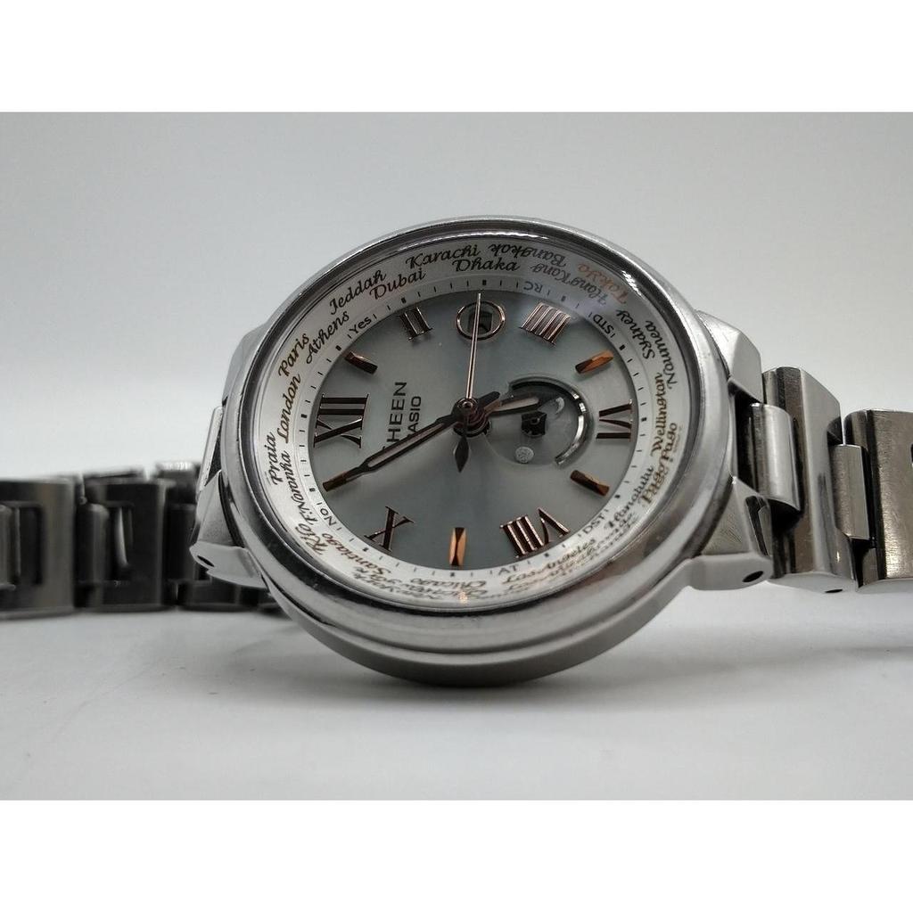 Used CASIO SHEEN SHW-1509 Radio Solar Watch