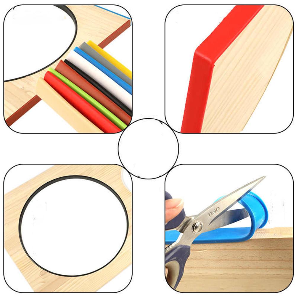 1-10Meter TPE U-Shaped Seal Strip Self-Adhesive Edge Banding Sealing Strip For Furniture Cabinet Desk Edge Guard Protector9-40mm