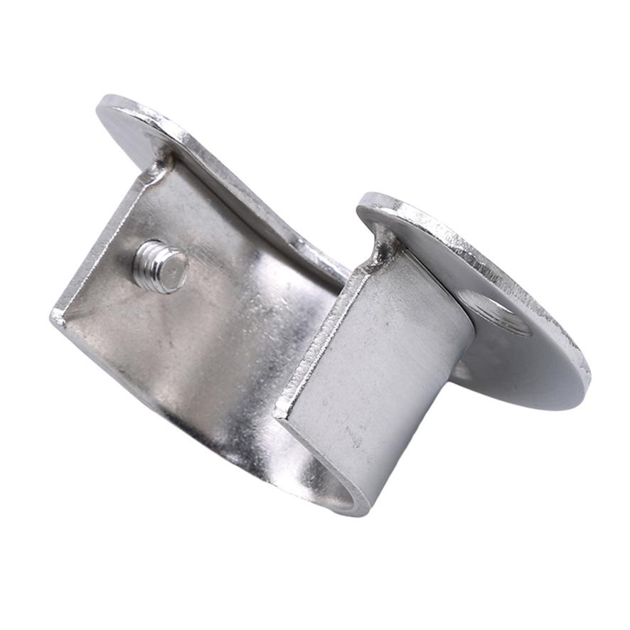 Thickened Stainless Steel Clothes Curtain Rod Round Tube Closet Wardrobe Clothes Rail Support Rod End Support Pole Flange