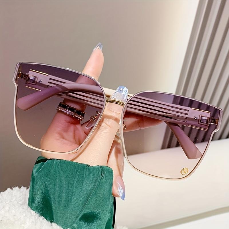 1Pcs New Frameless Large Frame Sunglasses For Women New Style Glasses Fashionable Outdoor Ultraviolet Sunglasses