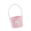 Cotton Rope Woven Basket Festive Decor Storage Bin for Towel Organizing Toys Pink
