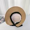 Solid Color Bow Fisherman Hat Bowknot Bucket Hat Fashion Summer Sun Hat  Travel