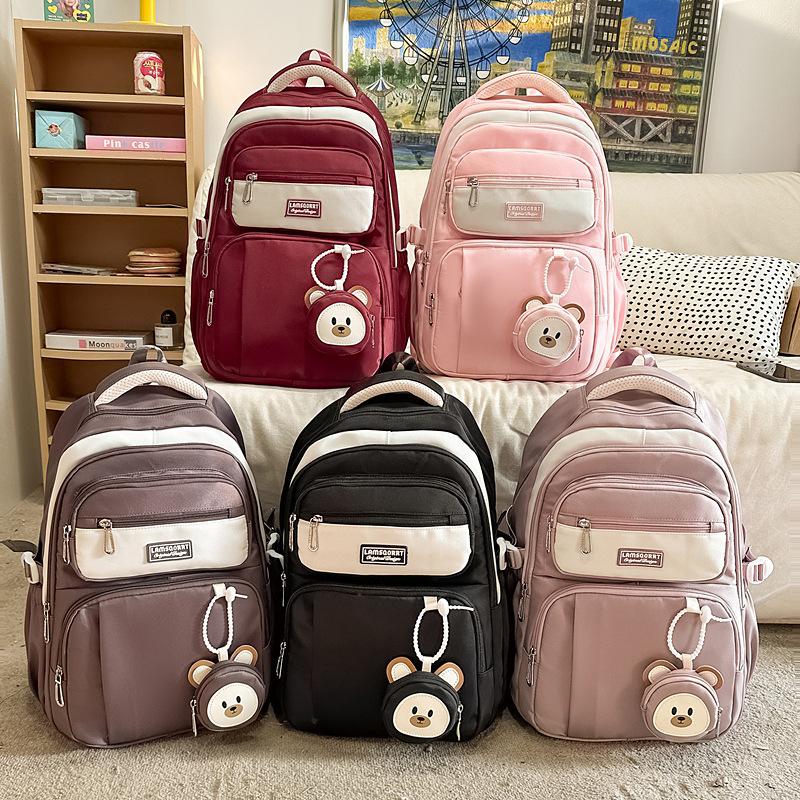 Large Capacity Middle School Students Junior High School Students School Bags Girl High School Students Backpack Backpacks for Class
