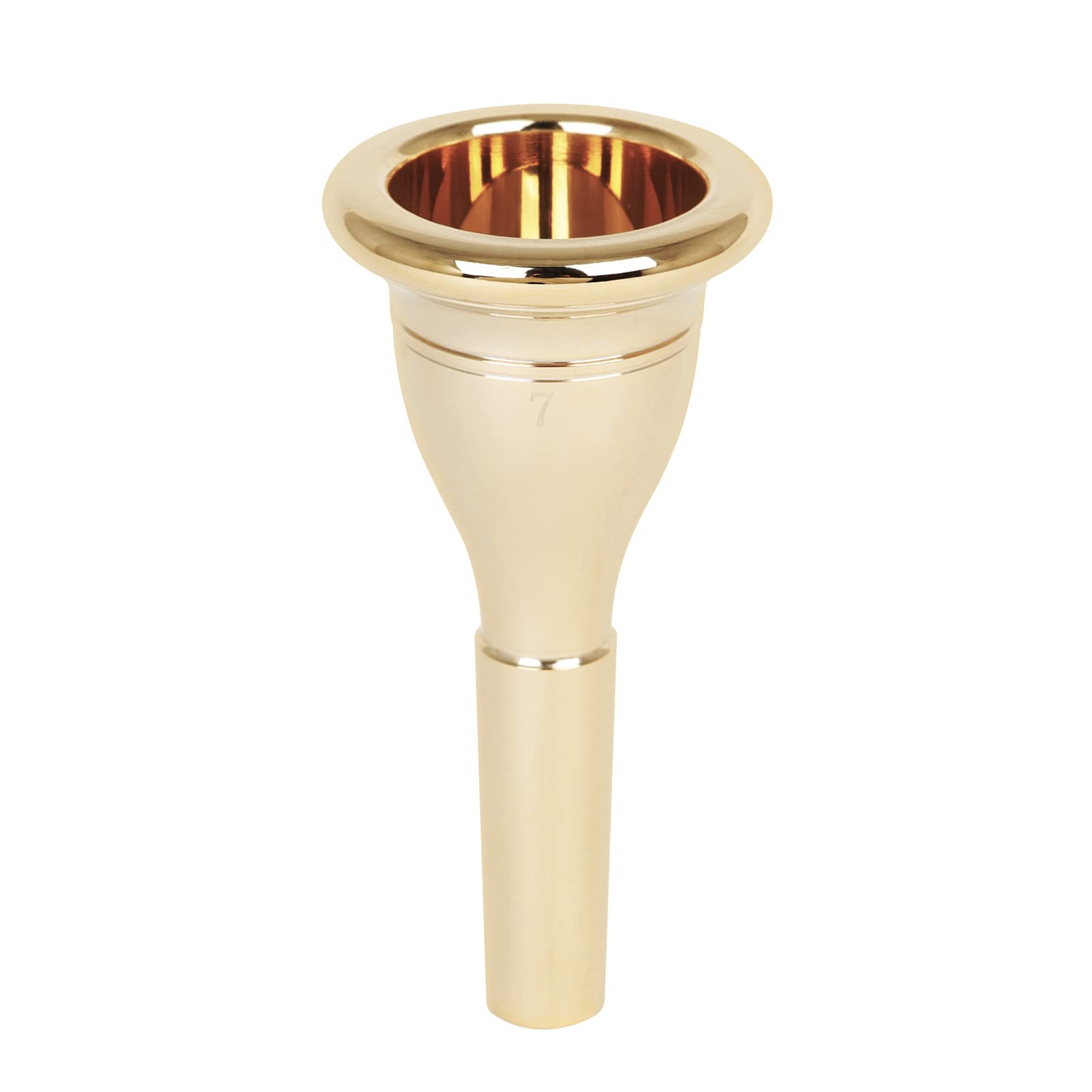

Tuba Mouthpiece Solid Durable Brass Construction Gold Plated Musical Instrument Accessories Mouthpiece,Tuba