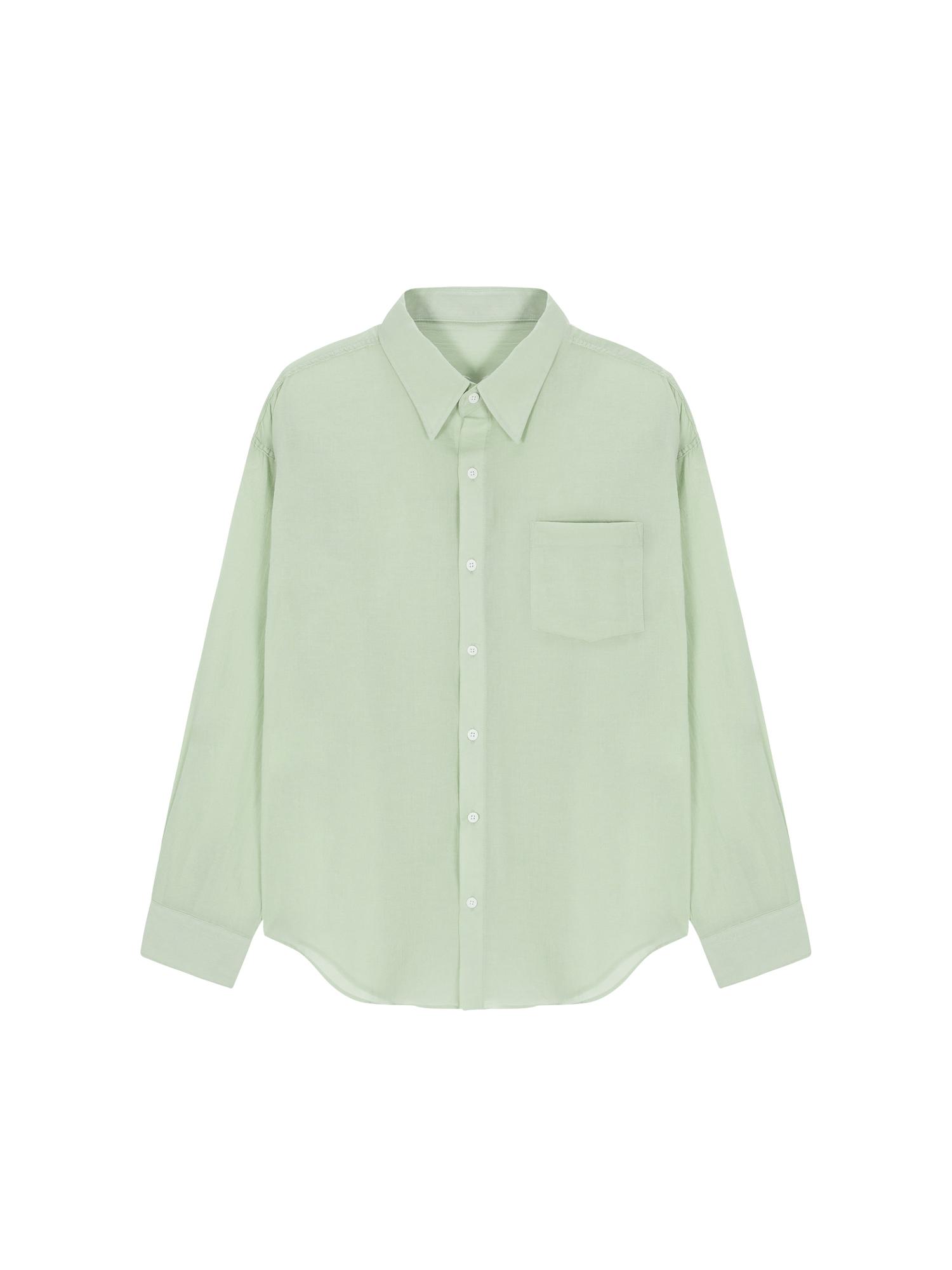 Salad Basket Sheer Cotton Shirt - Mint Free