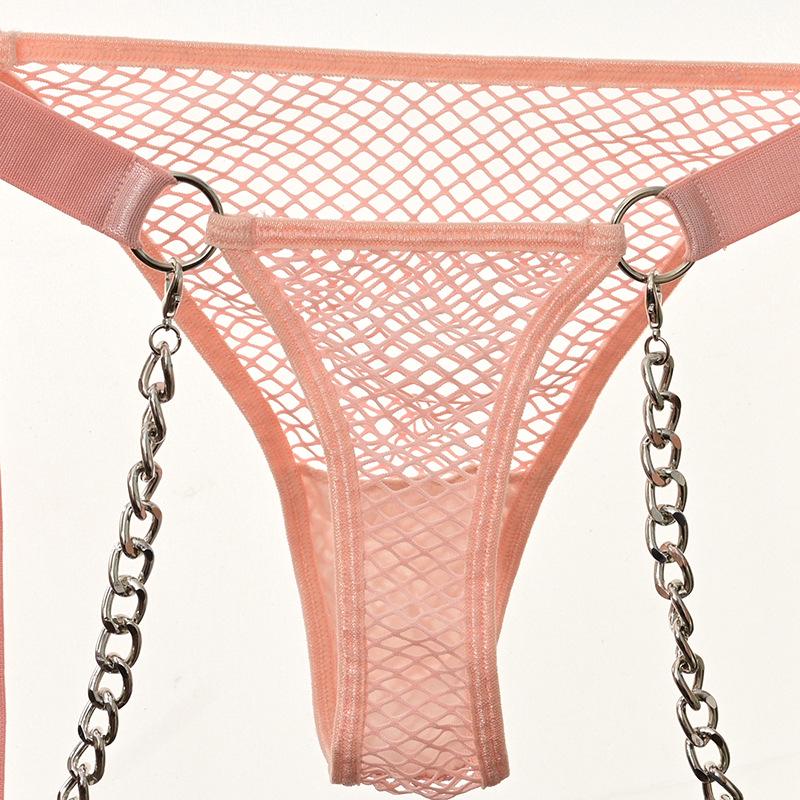 "Elegant Lace Lingerie Set: Comfortable, Soft and Sexy Three-Piece Women's Ensemble"