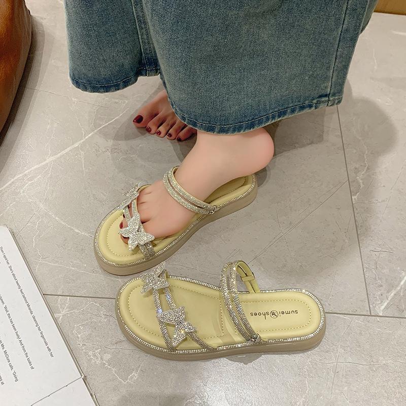 Beautiful sandals women's summer new with skirt slippers women's beach shoes