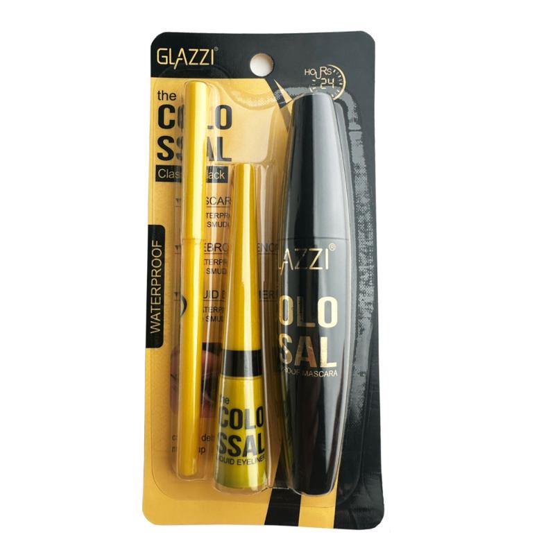 Long-lasting And Smudge-proof Mascara And Eyeliner Liquid Gel Pen Combo Set