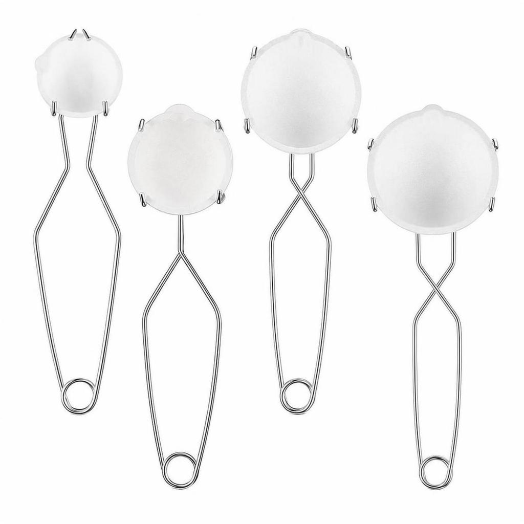 8 Pieces Crucible Set with Tongs Complete Porcelain Melting Dish Heavy Duty