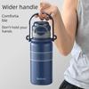 Travel Handle Insulated Thermos Large Capacity Thermos Cup for Women with High Aesthetic Value, Thermos Cup with Straw, 316 Stainless Steel Water Cup