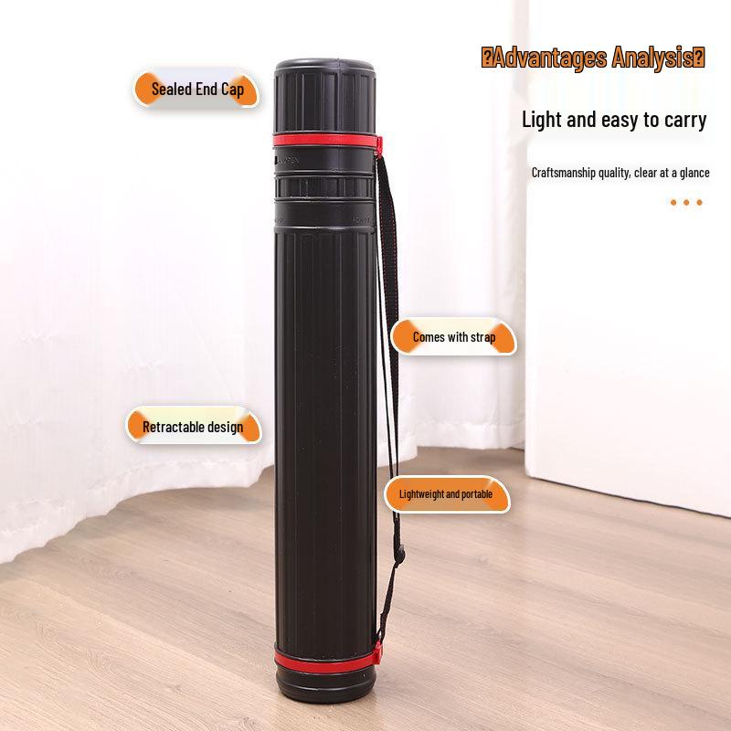 Telescopic Art Storage Tube for Drawings and Xuan Paper - Portable Plastic Painting Holder