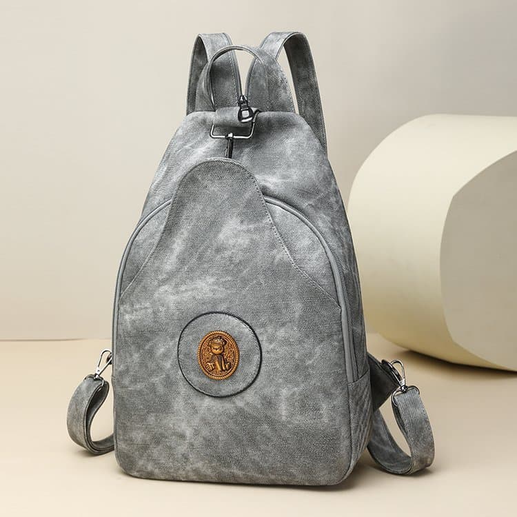 Новый женский модный рюкзак Рюкзак серый