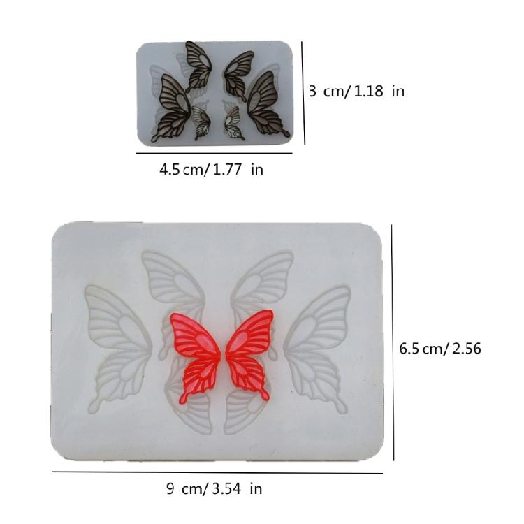 Flexible Silicone Mold Customized Butterfly Crafts Mould Jewelry Making Tool