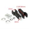 2.25" Passenger Foot Pegs Support Mount Footrest Clevis Kit for Harley Softail Fatboy Heritage Softail FXST 2000 2001 2002-2006