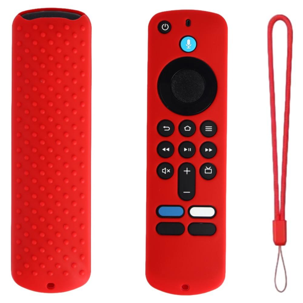 Silicone Protective Case with Lanyard Shockproof Soft Shell Protector for Amazon 2025 Fire TV Stick 4K/HD