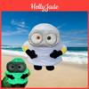 Adorable Luminous Minion Plush Toy Standing Character Soft Stuffed Doll 12cm