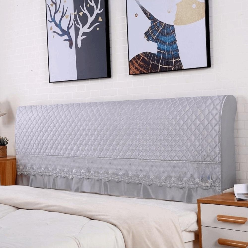 Decorative Bedhead Cover Lace Design Bedside Protector Protective Cover Backrest Cover Apartment