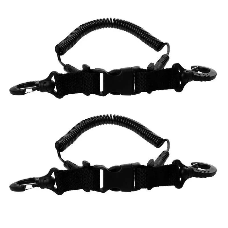 Nuova Corda di Sicurezza per Arrampicata e Subacquea con Clip a Fibbia in Nylon Moschettone da Arrampicata Clip di Sicurezza Anti-Perdita per Fotocamera Subacquea