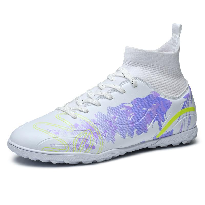 Large Size Football Shoes Broken Nails Boys and Girls Teenagers Students High Top Professional Game Training Sports Shoes