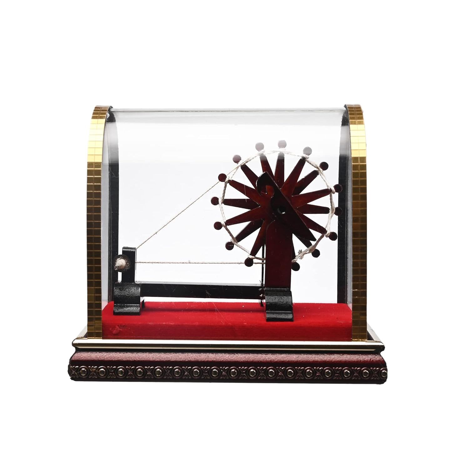 

Миниатюрная деревянная прялка чарка ручной работы, сувенир, чарка ручной работы для декора дома, офиса