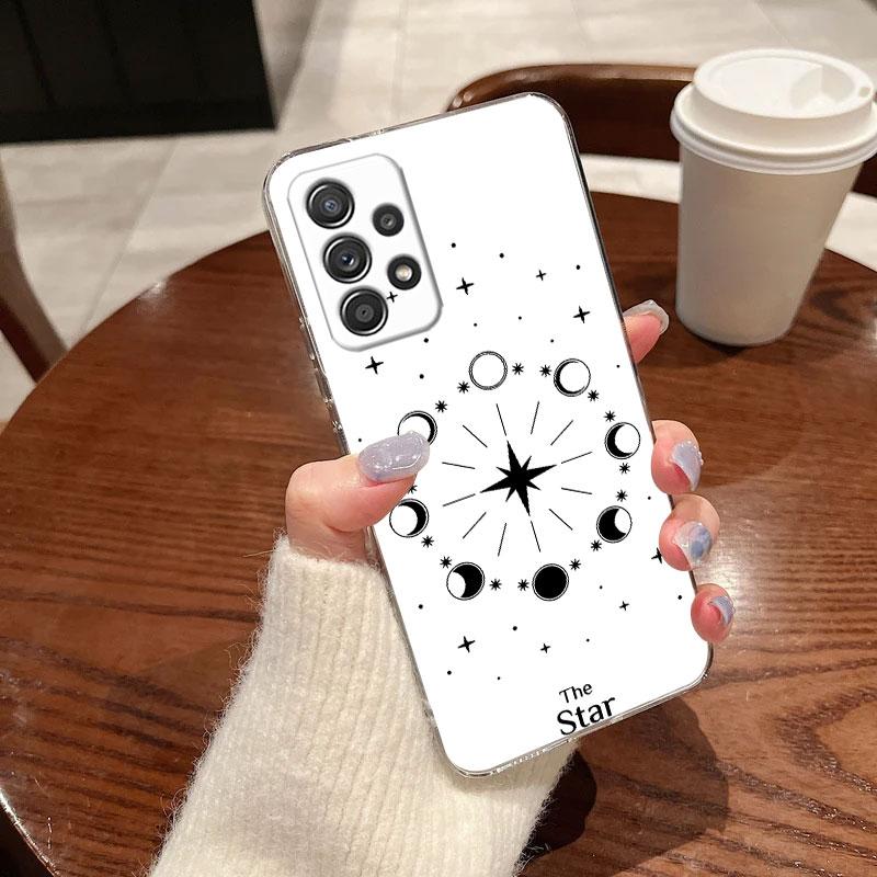 Sun Moon Tarot Card Astrology Magic Phone Case For Samsung Galaxy A56 A57 A37 A55 A54 A36 A35 A26 A25 A16 A17 A07 A52 A21s Cover