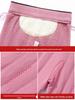 Women's Fleece-Lined High-Waist Winter Pants - Thick, Warm, Slimming, Plus Size Pencil Style with Knee Protection.