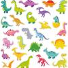 Creative Dinosaur Cartoon Animal Face Stickers for Kids - Early Education Puzzle Fun