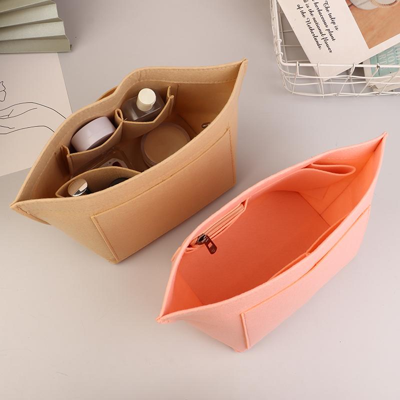 Felt Insert Lining Cosmetic Bag Purse Organizer Insert For Handbags Support Liner Felt Bag Organizer For Purse Tote Bag Insert