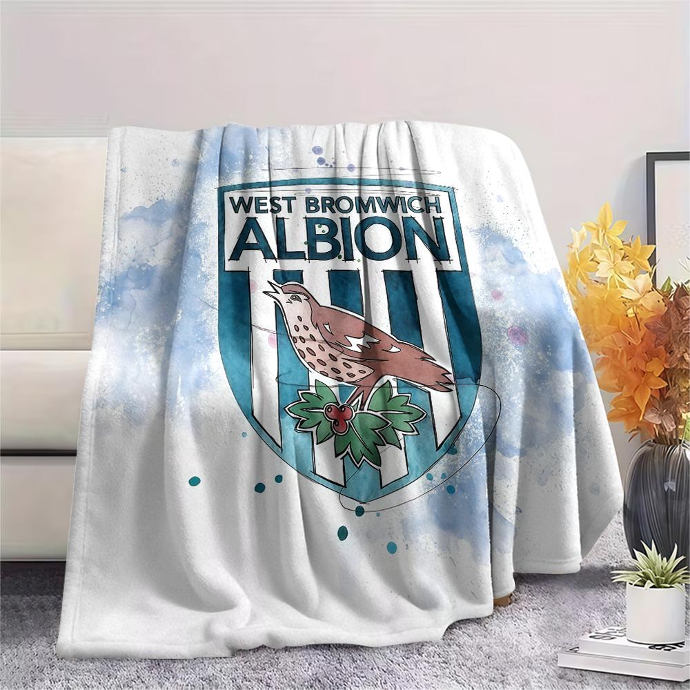 West Bromwich Albion F.C Flannel Blanket, High quality Comfortable for All Seasons, Home Decor, Warmth and Comfort