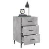 Nightstand, Concrete Gray, 40X40X66 Cm