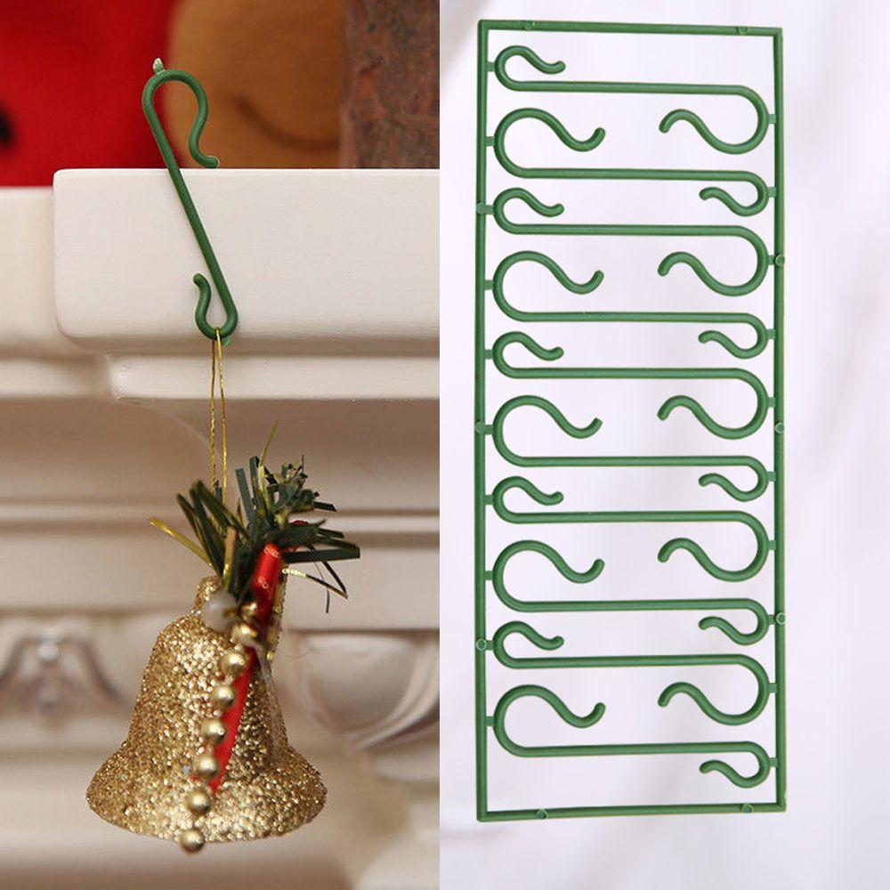 

Plastic Xmas Decoration Christmas Tree Storage Holder Christmas Ornaments Hooks Hanging Hook 100pcs