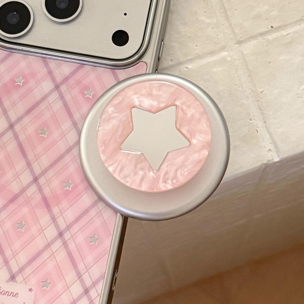 Artistic Pink Shell Magnetic Phone Case for iPhone 16, iPhone 17, and iPhone 17 Pro Max