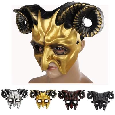 Hochwertige 3D Halloween Maske Schrecklich Langlebig Karneval Requisiten Realistische Ochsenhorn Maske