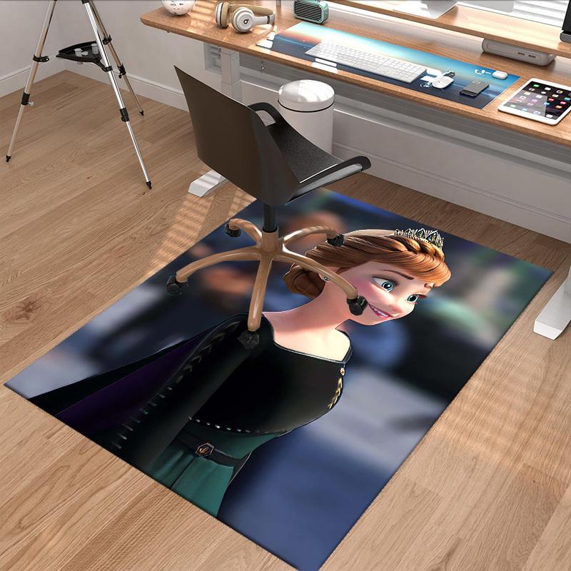 1pc, Elsa Frozen Inspired Home Office Chair Rug Outdoor Carpet Gift IdeaP062