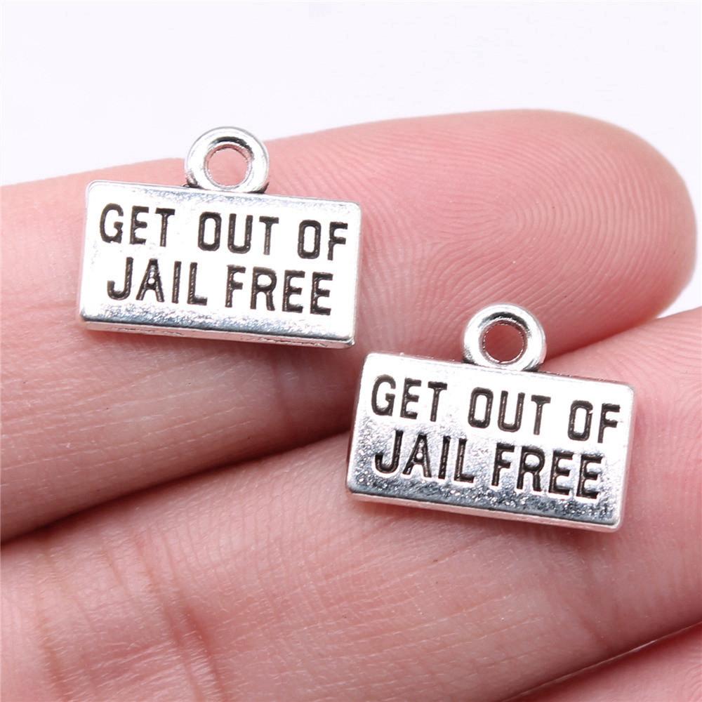 Charms Rectangle Tags Badges Friendship Pendants Minimalist Jewelry Components QC104