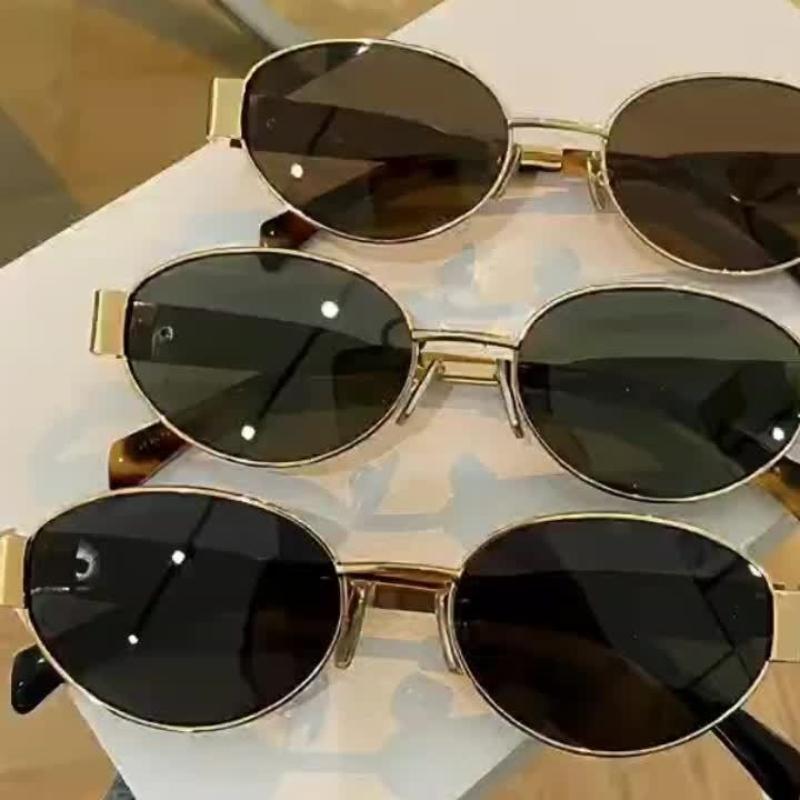 3 Pairs of Unisex Oval Fashion Glasses