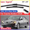 Car Wiper Blade for Toyota Avalon XX30 2005-2012 2006 2007 2008 2009 2010 Rubber Windscreen Windshield Wipers Auto Accessories